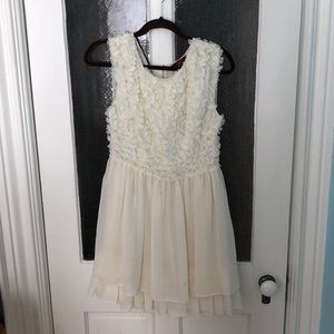 Ted Baker creme colored midi dress